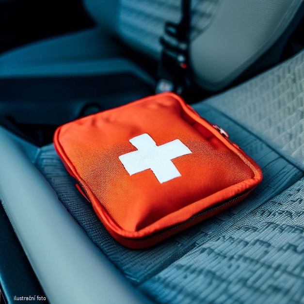 SK - Autolékárnička v kortexovém obalu a